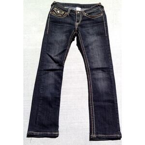 True Religion Womens Joey Super T Double Stitch Jeans Size 27x28